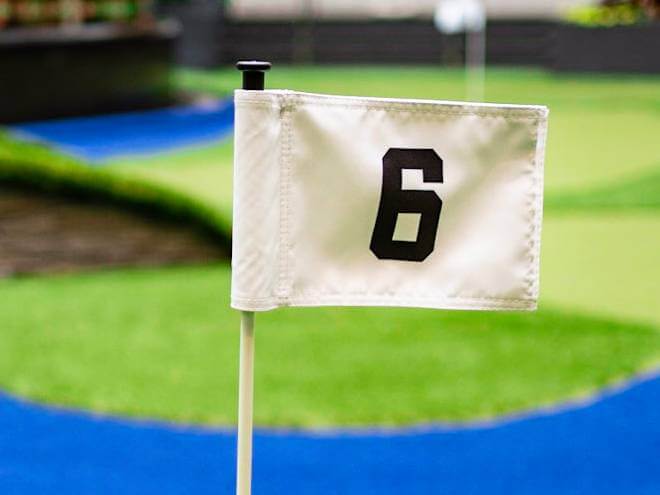 Golf court flag portfolio image