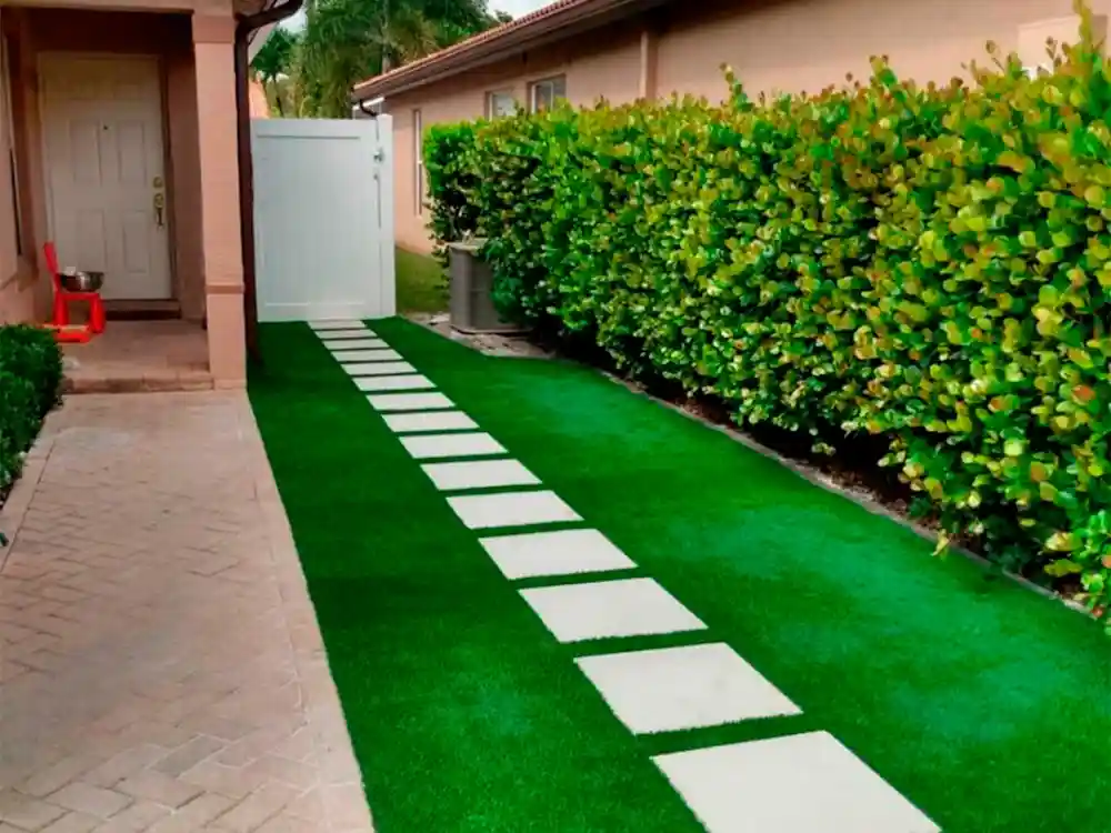 Top turf portfolio products on entrance to a house