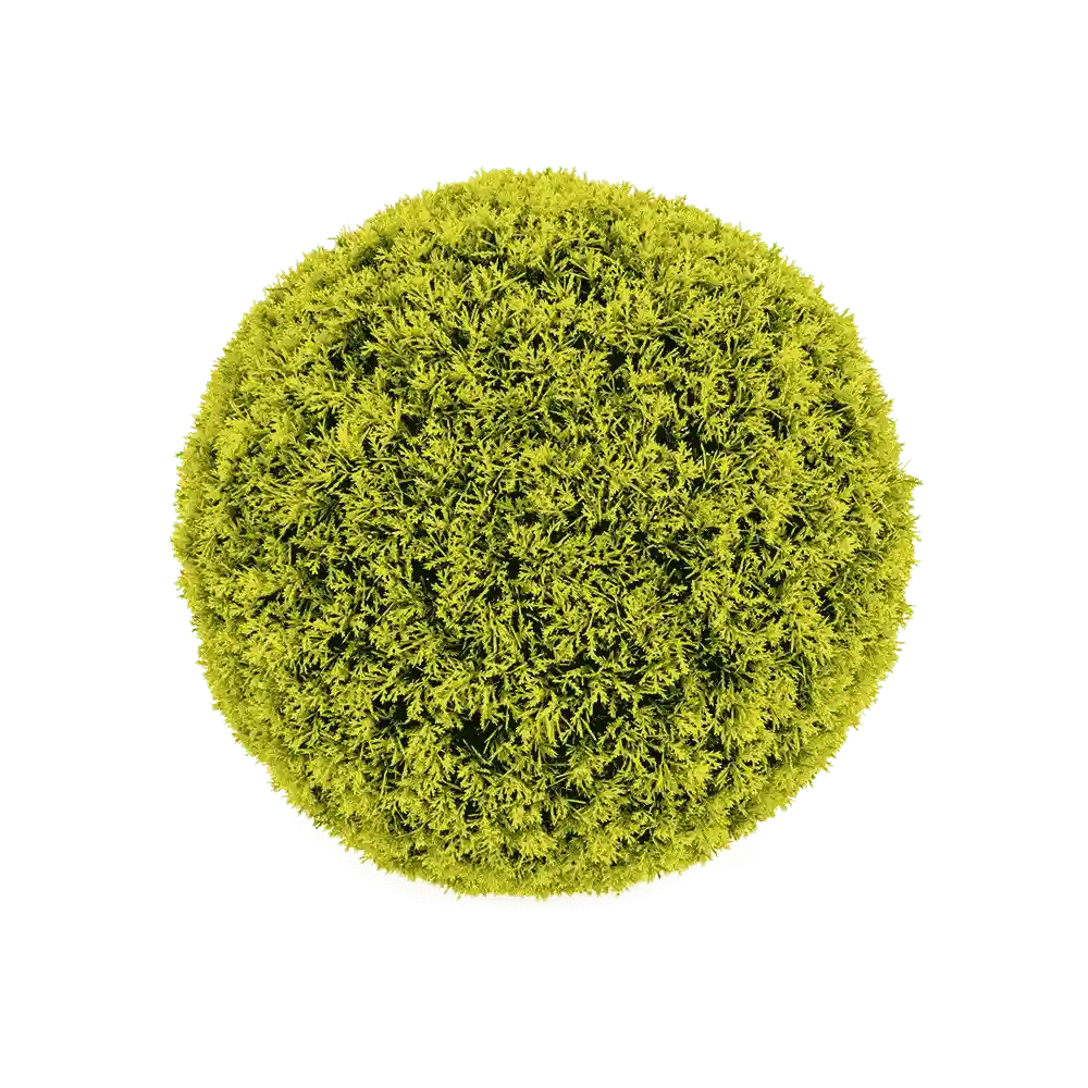 Ball of Cypress product from top turf artificial grass